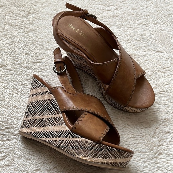 Eva & Zoe Shoes - 𝅺Wedge Sandals